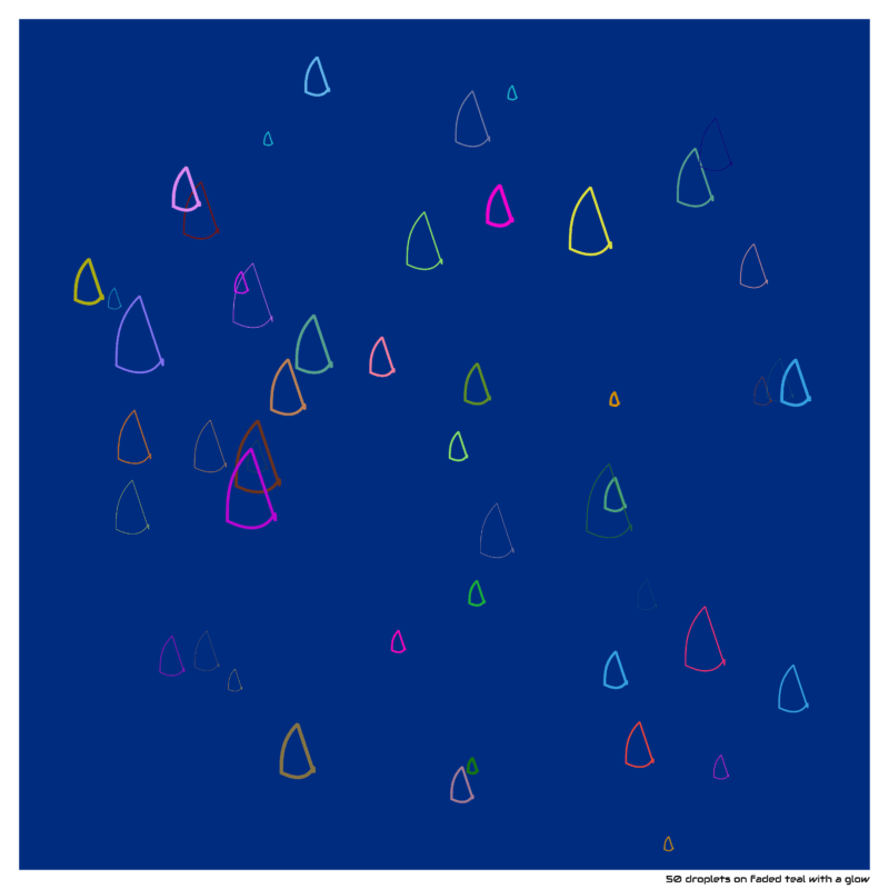 50 droplets fadedtealwithaglow