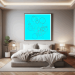 52 hexagons silenceindeepaqua bedroom