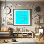 52 hexagons silenceindeepaqua childrens room