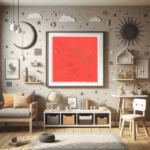 53 chevrons crimsononinfiniteflax childrens room