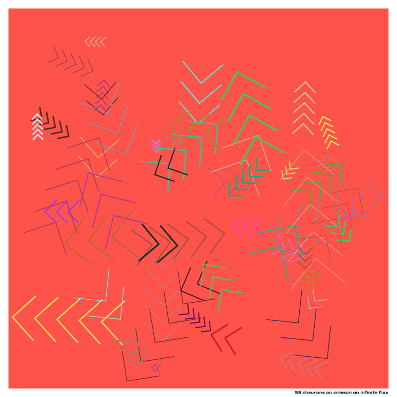 53 chevrons crimsononinfiniteflax