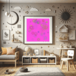 55 rays nocturnalmagentaandinfinitecrimson childrens room