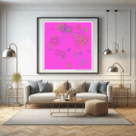 55 rays nocturnalmagentaandinfinitecrimson living room