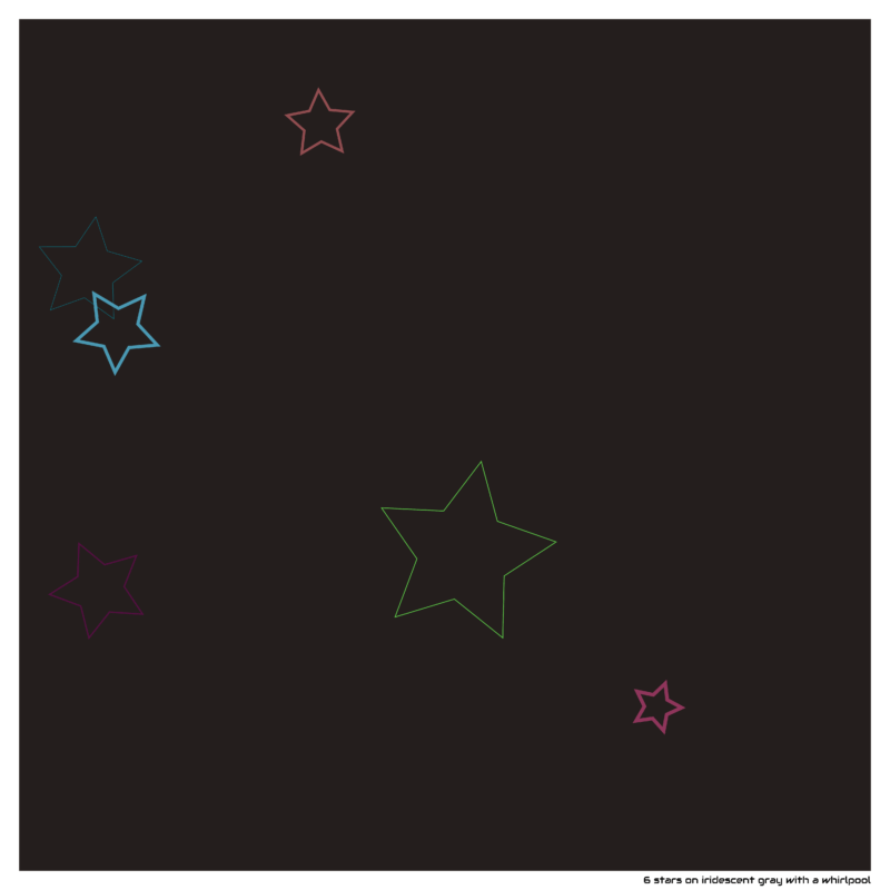 6 stars iridescentgraywithawhirlpool