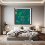 64 tiles glancedancingonluminousolive bedroom