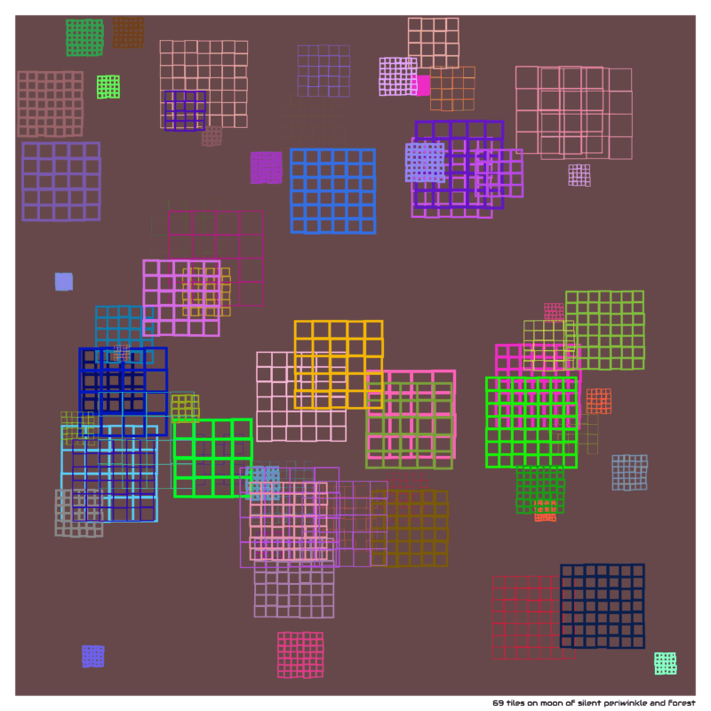 69 tiles moonofsilentperiwinkleandforest