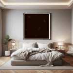 7 lozenges blackandcaramelinglance bedroom