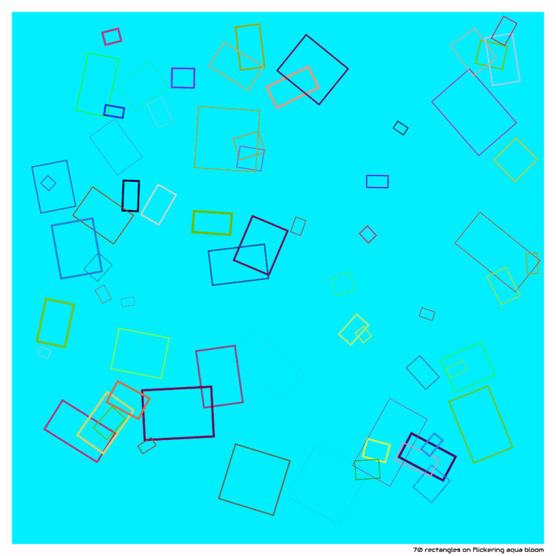 70 rectangles flickeringaquabloom