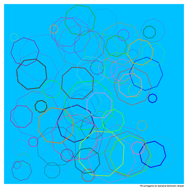 73 octagons bananabetweenshade