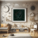 84 lines blacklantern childrens room