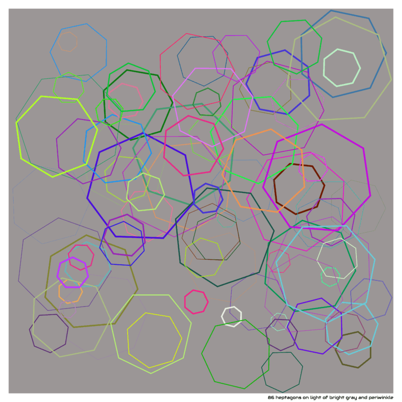 86 heptagons lightofbrightgrayandperiwinkle