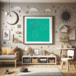 88 squares gleamingpeachfromshade childrens room