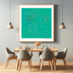 88 squares gleamingpeachfromshade dining room