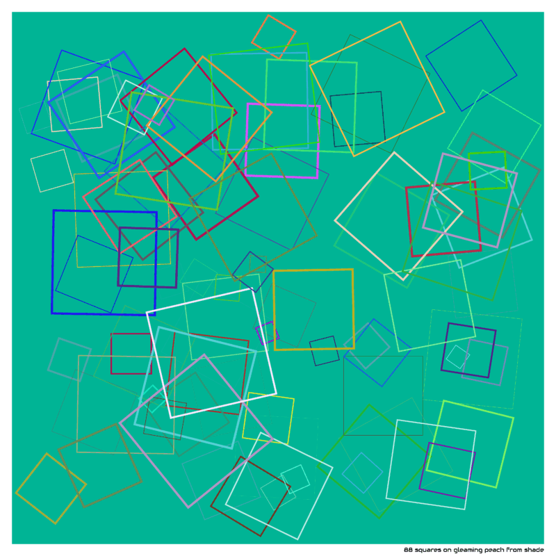 88 squares gleamingpeachfromshade