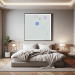 9 tiles flickeringroseandmutedbeige bedroom