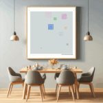 9 tiles flickeringroseandmutedbeige dining room