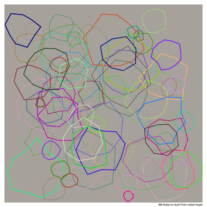 90 blobs dustfromveiledtaupe