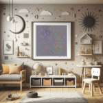 92 decagons grayacrossdullmaroon childrens room