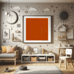 10 chevrons caramelarounddarkbeige childrens room