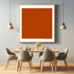 10 chevrons caramelarounddarkbeige dining room