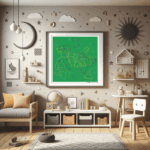 105 trapezoids cometofduskyazure childrens room