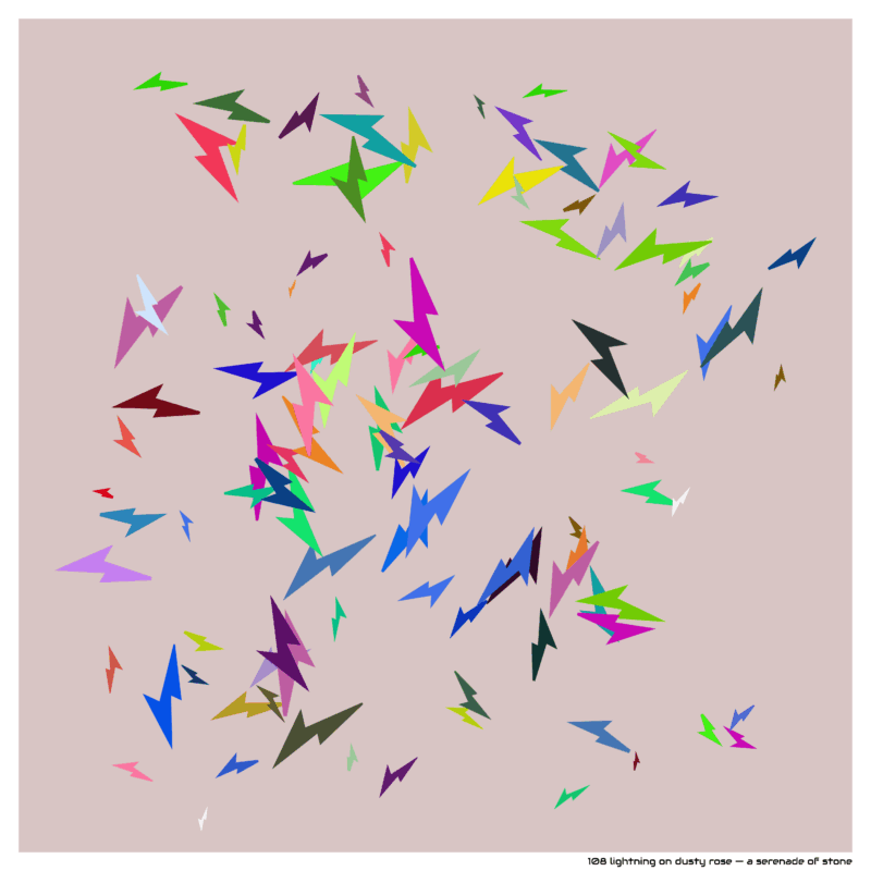 108 lightning dustyrose aserenadeofstone