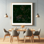 112 rectangles glowingblack abloomofsong dining room