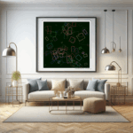 112 rectangles glowingblack abloomofsong living room
