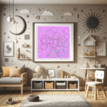 113 dodecagons dullroseandbleachedpewter childrens room