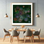 123 rays blackinsidesoothingperiwinkle dining room