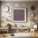 125 circles veiledeggshellandgleamingchocolate childrens room