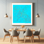 126 hexagons burnishedaqua areturnofgarden dining room