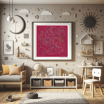 133 hexagons linenunderlucidforest childrens room
