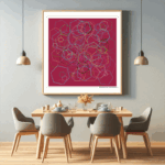 133 hexagons linenunderlucidforest dining room