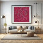 133 hexagons linenunderlucidforest living room