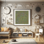 134 pentagons fieldofgoldenamberandmustard childrens room