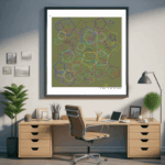 134 pentagons fieldofgoldenamberandmustard office