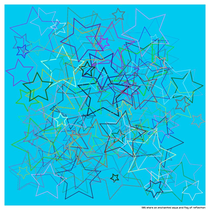 135 stars enchantedaquaandfogofreflection
