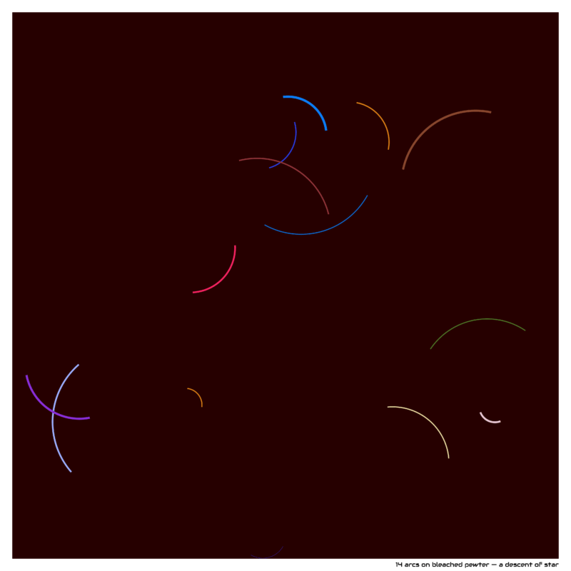 14 arcs bleachedpewter adescentofstar
