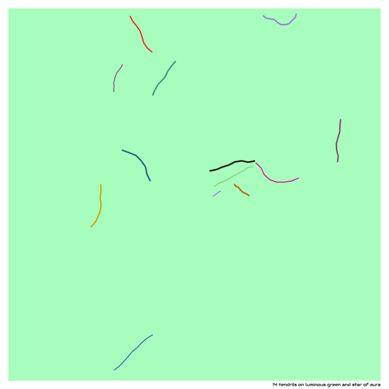 14 tendrils luminousgreenandstarofaura