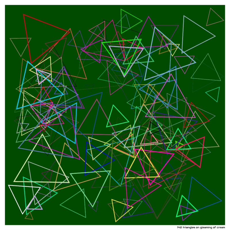 142 triangles gleamingofcream