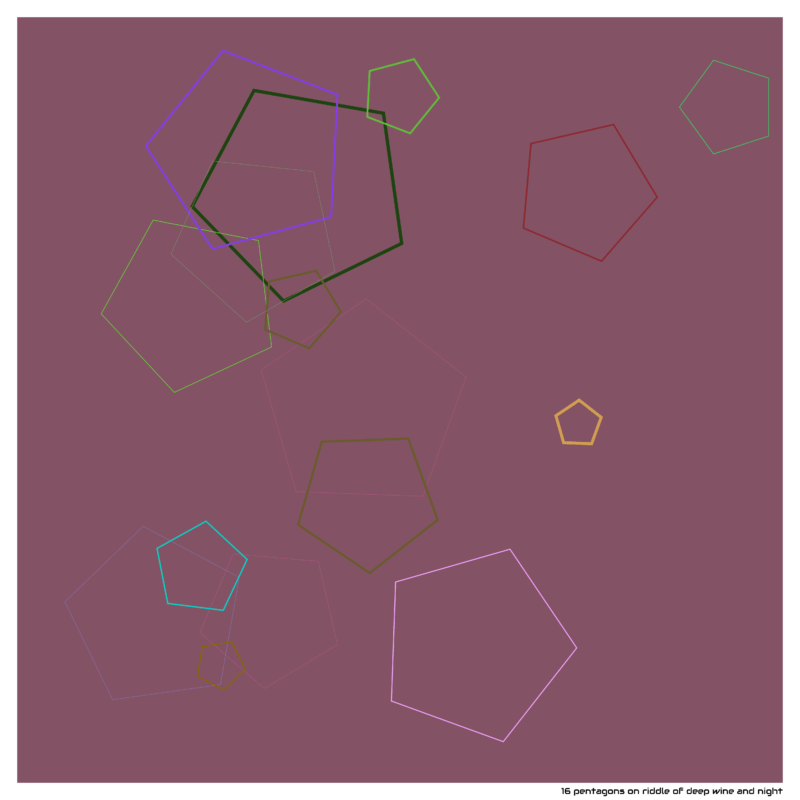 16 pentagons riddleofdeepwineandnight