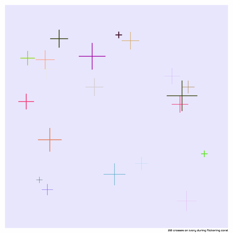 20 crosses ivoryduringflickeringcoral
