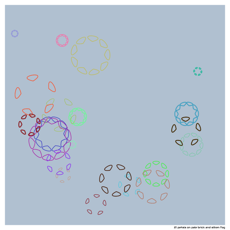 21 petals palebrickandsilkenfog