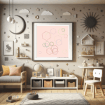 22 hexagons echoingivoryandenchantedcaramel childrens room