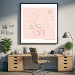 22 hexagons echoingivoryandenchantedcaramel office