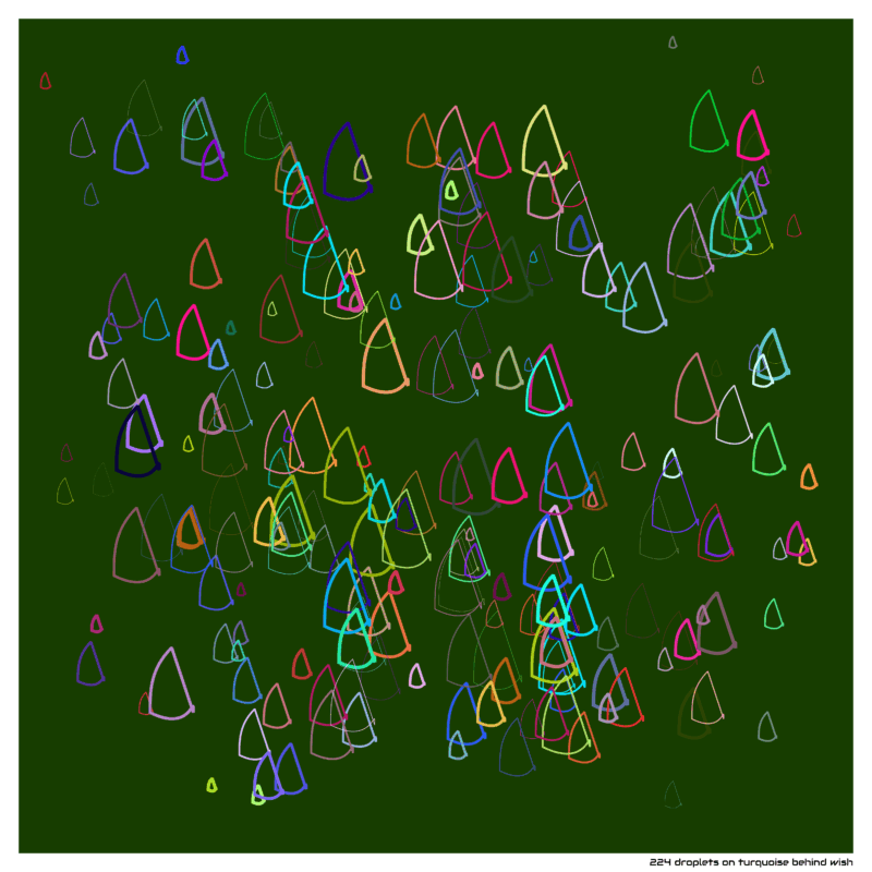 224 droplets turquoisebehindwish