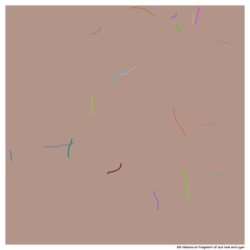 23 ribbons fragmentofdulltealandcyan