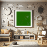 24 triangles silentturquoisechasingwhim childrens room
