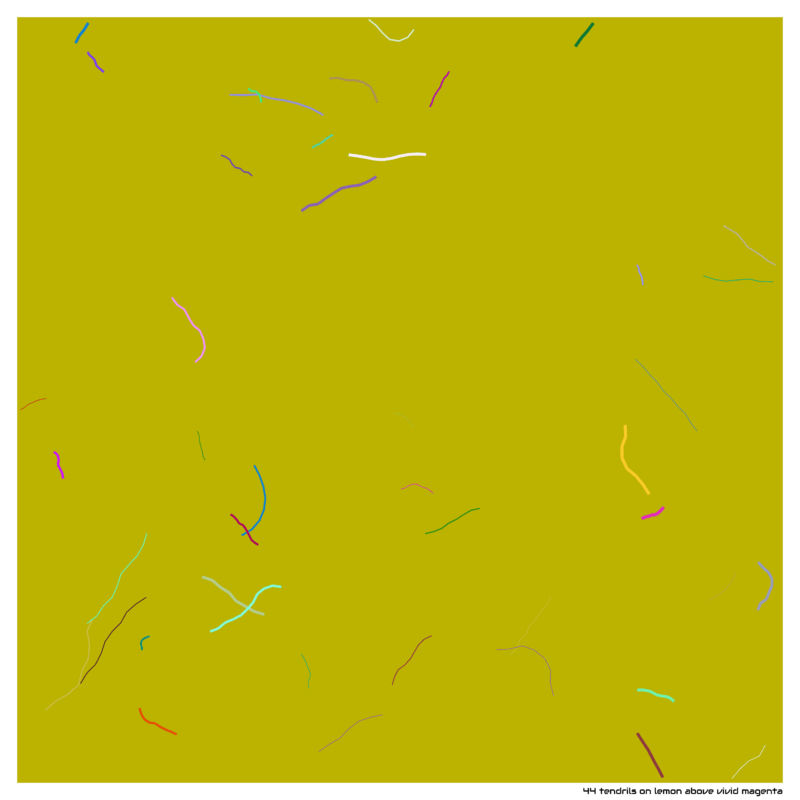 44 tendrils lemonabovevividmagenta